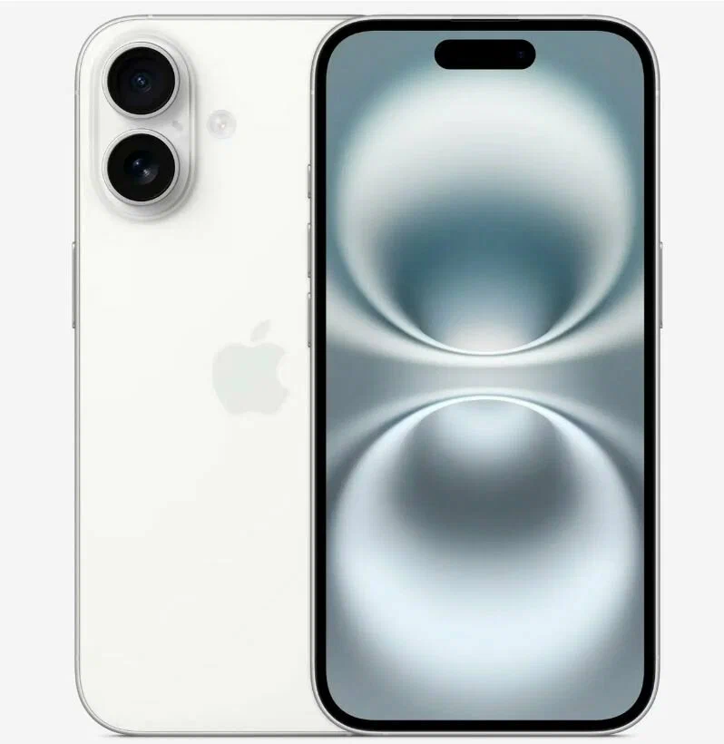 Смартфон Apple iPhone 16, 512 GB (Только eSIM) White, (белый)